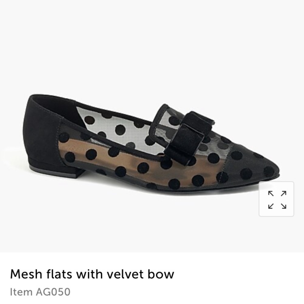 ISO Jcrew mesh flats with velvet bow